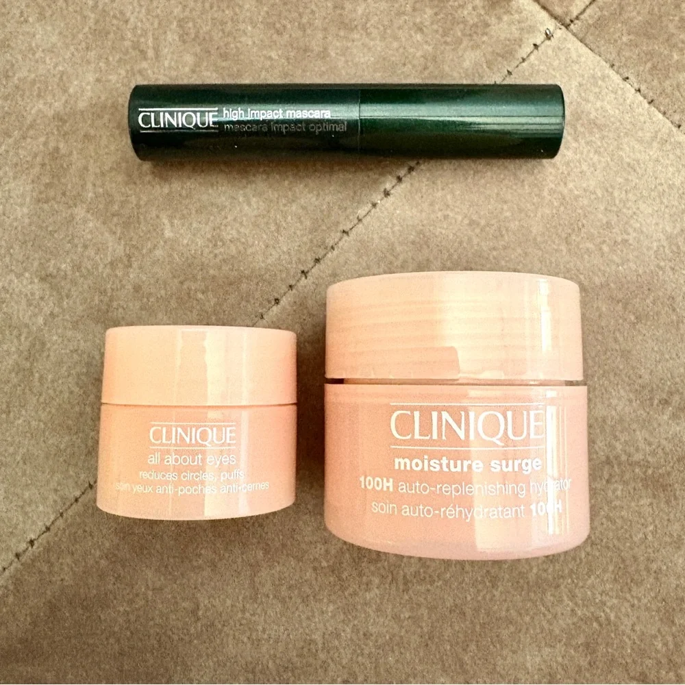 Clinique Gift Set 3 Piece Moisture Surge All about the eyes cream mascara